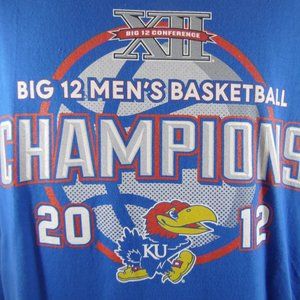 Kansas Jayhawks 2012 Big 12 Champions T-shirt Sz L